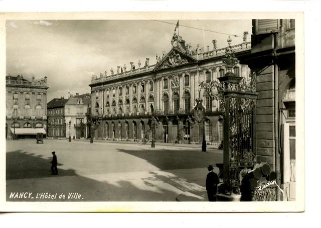 Hotel de Ville-City Hall Building-Nancy-France-RPPC-Vintage Real Photo Postcard