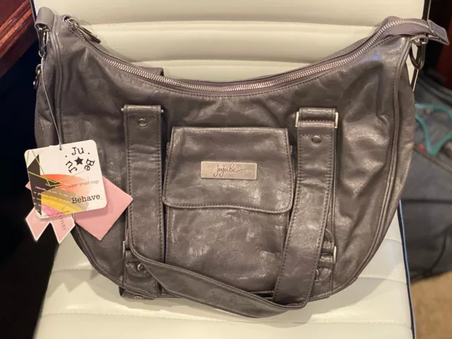 NEW Ju-Ju-Be Behave Steel Lilac Legacy Collection Gray Silver Shoulder Bag *READ