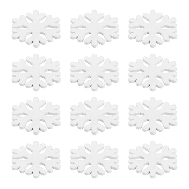Legni fiocchi di neve per fai da te camino decorazione oggetti decorativi