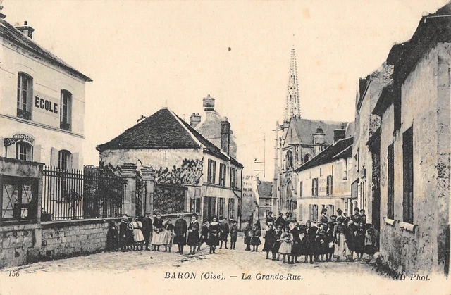 Cpa 60 Baron La Grande Rue