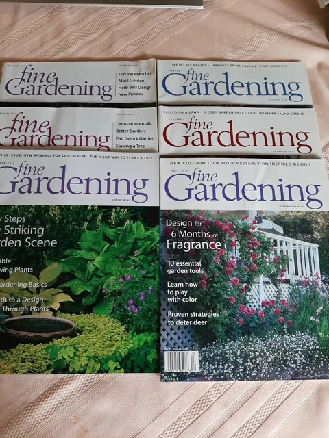 Taunton Fine Gardening Magazine 2002 Lot of 6 No 83 - 88 Landscape design flower