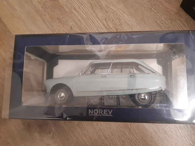 Miniature Norev 1/18 Citroën Ami 8 Club 1969 - Bleu Thasos, édition Limitée 300pcs