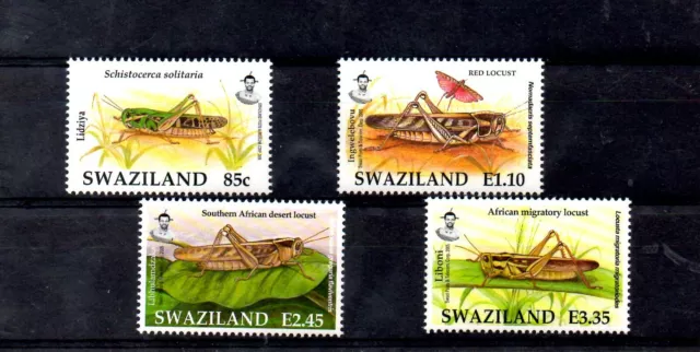 SWAZILAND,2011, INSECTS- LOCUST, 4v. MNH