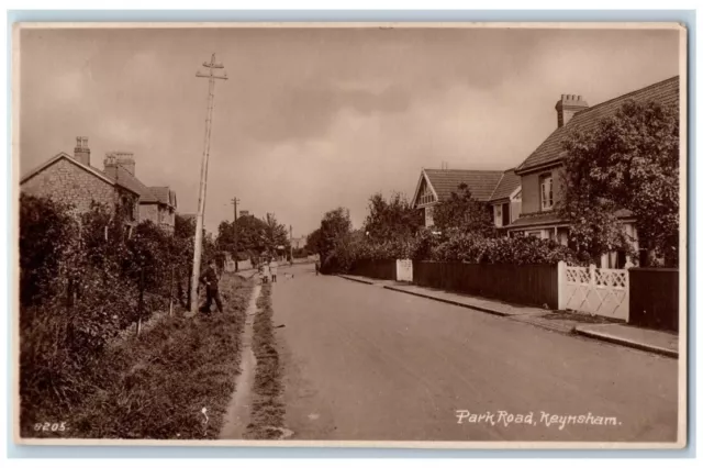 c1920's Park Road Residence View Keynsham England RPPC Photo Unposted Postcard