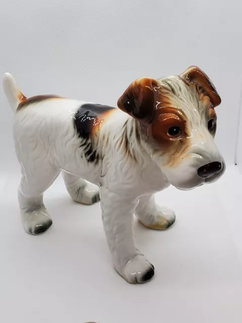 Vtg Royal Crown Arnart Standing Fox Jack Russell Terrier 7"