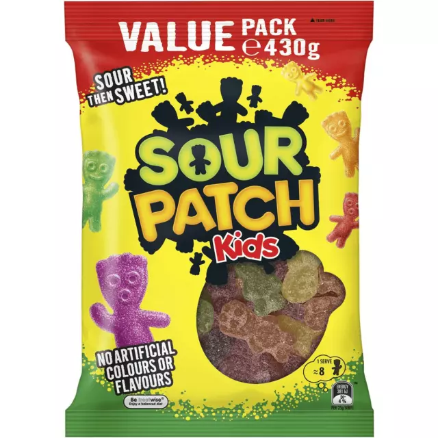 Sour Patch Kids Lollies Value Share Pack 430g