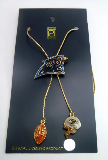 Carolina Panthers Gold  28" Bolero Logo Necklace - NFL Licensed Jewelry Lariat