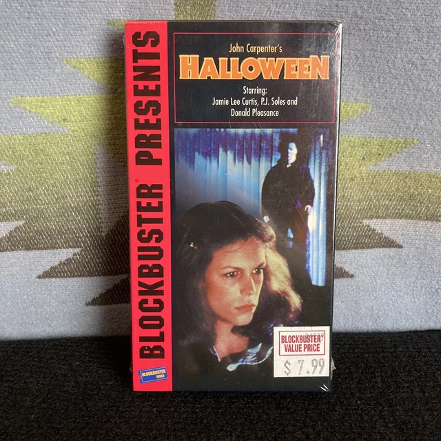 New Sealed John Carpenters Halloween VHS 1995 Blockbuster Horror Myers