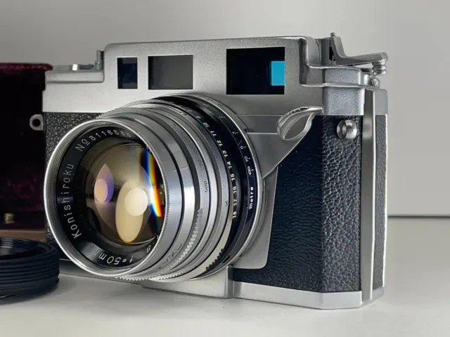 [Apps Near Mint READ] Konica IIIA Rangefinder Camera Hexanon 50mm f/1.8 JAPAN