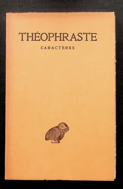 Lettres Classiques - Guillaume Bude N° 5 / Theophraste : Caracteres -1964-