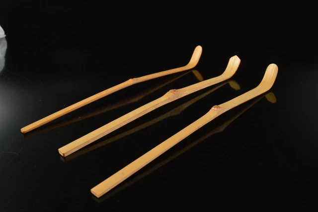 G6616: Japanese Wooden Bamboo Chashaku TEA SPOON for making 3pcs, Tea Ceremony