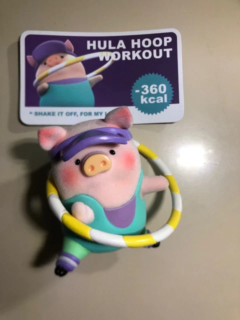 LULU The Piggy PIG Fitness Club HULA HOOP blind box Toy Zero  x cici Figure DOLL
