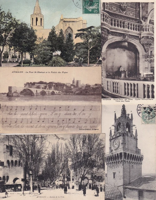 Trient lot de 4 cartes postales vintage circulées (Gebraucht) in