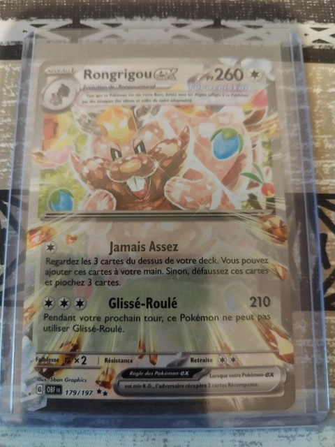 Rongrigou Ex 179/197 Téracristal – Coffret 10 Cartes Pokémon – Écarlate Et Violet – Flammes Obsidiennes