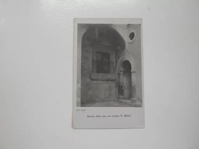 Cartolina Sicilia Catania Bellini Entrata Casa