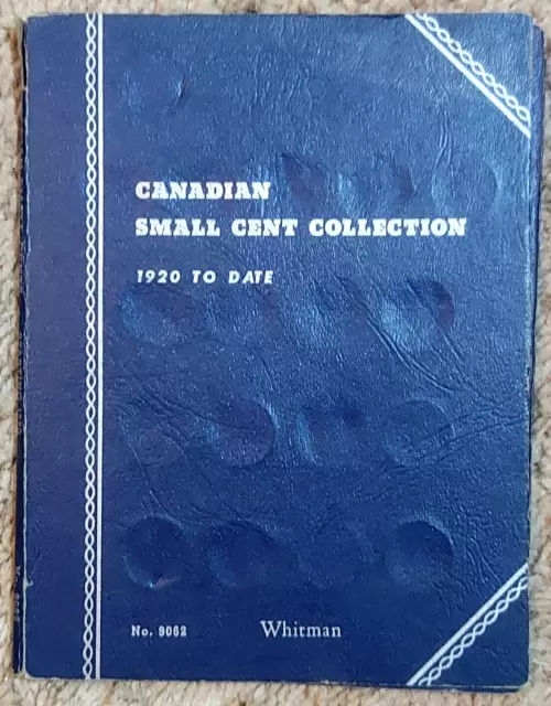 Whitman Canadian Small Cent Album Starting 1920 with 46 + 4 coins