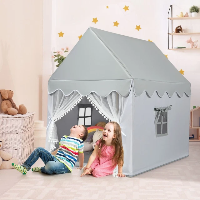 Tente De Jeu Pour Enfants Benebomo – Cabane Princesse Noire, Espace Secret Pour Petits Aventuriers, Facile à Monter