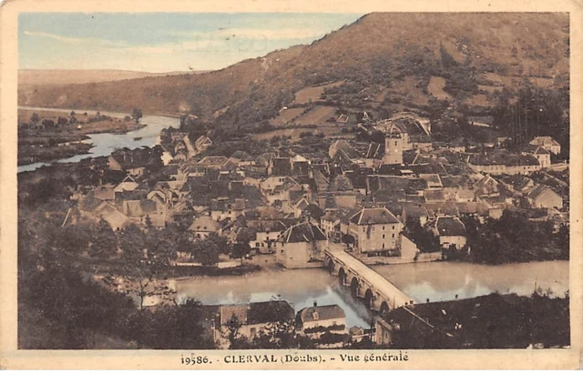 25 . n°105899 . clerval .vue generale aerienne .