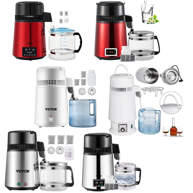 VEVOR 4L WATER Distiller Stainless Steel Water Purifier Purification