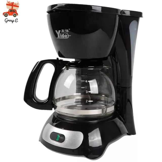 650W Electric Coffee Maker Machine 600ML Automatic Drip Filter Espresso Tea AU