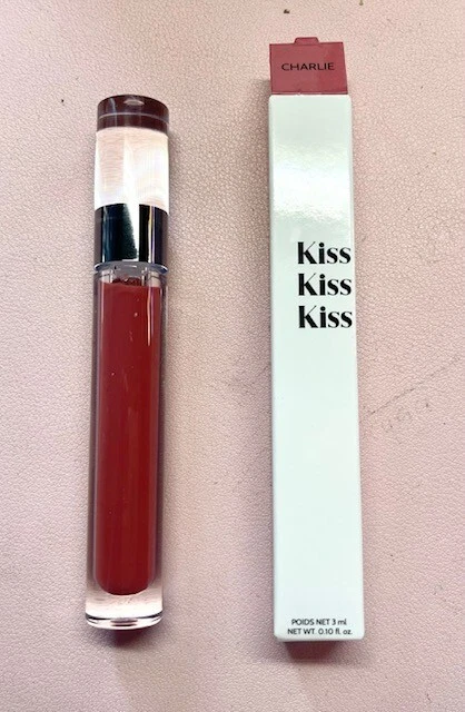 Bálsamo labial líquido Róen Beauty Kiss My CHARLIE rosa polvorienta 3 ml/0,10 oz NUEVO EN CAJA