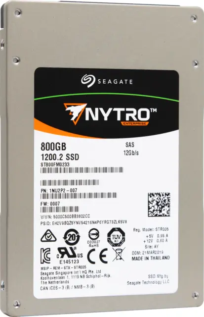 Seagate Nytro 800GB SAS 12Gb/s 1200.2 ST800FM0233 3DWPD 2.5" SSD