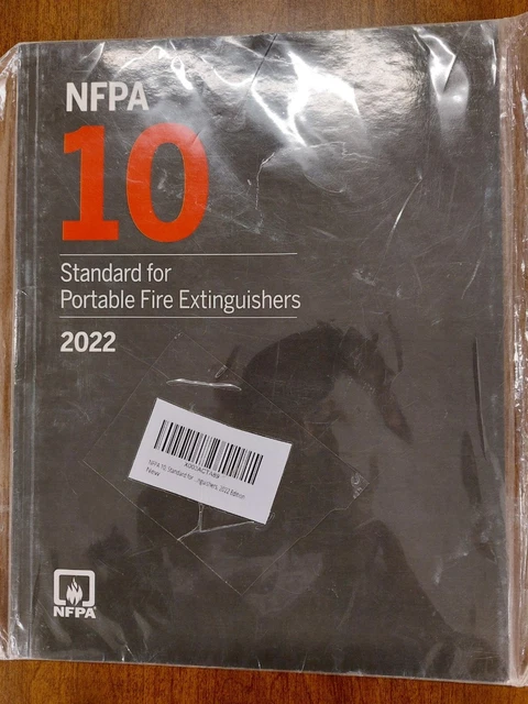 Portable Fire Form NFPA 10 STANDARD for Portable Fire Extinguishers 2022 £34.55 - PicClick UK