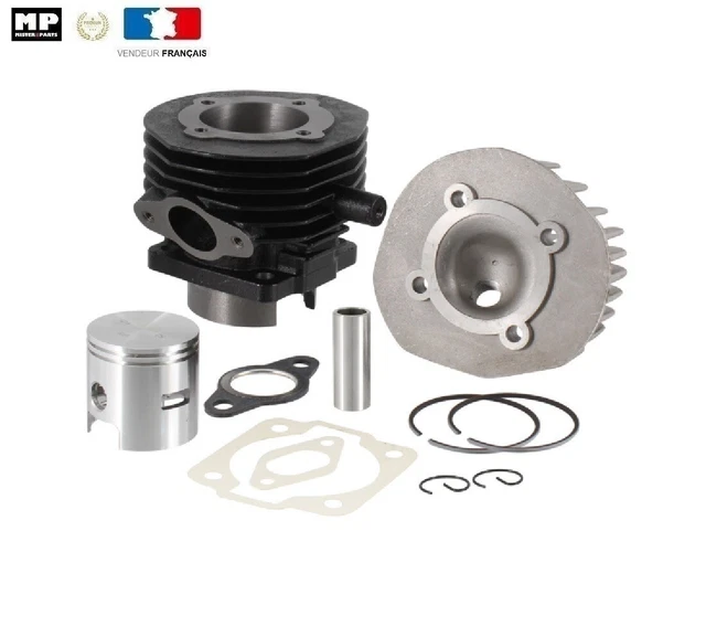 Kit Cylindre Piston RMS Premium Pour Piaggio Ciao 50 - Diamètre 43mm, Axe 10mm - Neuf Sous Blister