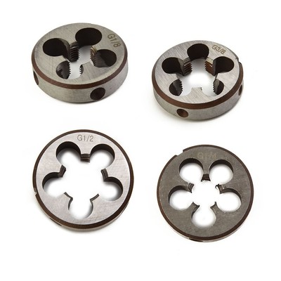BSP 1x Haut Duty Tuyau Fileté Rond Découpe Bsp 1/8 1/4 3/8 1/2 3/4 Ars D Solide 