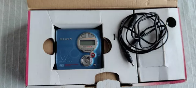 Sony Walkman MD MZ-R410 Minidisc - Boîte, Câbles, Notices - Fonctionne