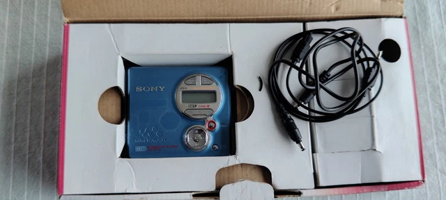 Sony MZ-R410 Walkman Lettore/registratore MiniDisc – Blu, Con Batteria AA E MDLP