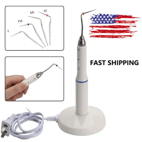 Dental Cordless Wireless Gutta Percha Endo Heated Pen Obturation System w/ Tips