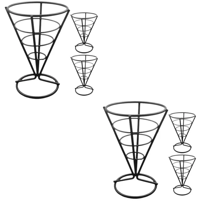 6 pcs Firm Premium Widely- Fries Stand Snack Serving Basket for Party Supply