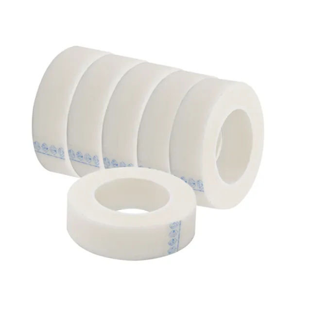 6 rollos cinta de tela microporo para pestañas transpirables médica