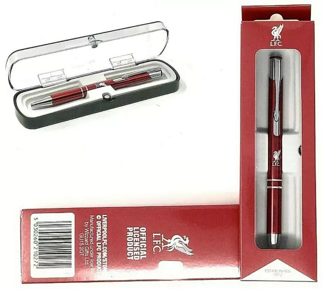 Liverpool FC Executive Black Ink Ball Point Pen LFC Complete Gift Box