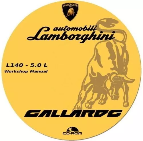 Workshop Manual,Lamborghini GALLARDO L140 5.0,manuale officina + wiring diagram