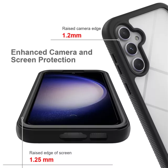 360 Degré Coque Avec Intégré Écran pour Samsung Galaxy S24 360° Pare-Chocs 2