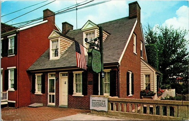 Barbara Fritchie House Frederick Maryland MD Postcard VTG UNP Vintage Unused