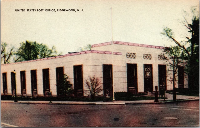United States Post Office Ridgewood New Jersey NJ Unposted Postcard