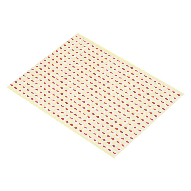 6mm Small Arrow Sticker Label Round Adhesive Color Coding Sign Decal Red 4 Sheet