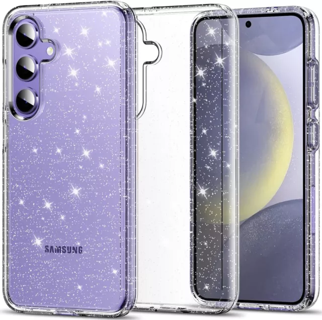 For Samsung Galaxy A15 A25 A35 A55 Symmetry Glitter Hybrid Heavy Duty Case Cover