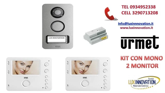 Vimar Kit Videocitofono Bifamiliare - 2 Monitor Touch, Targa 2 Pulsanti, Alimentatori Inclusi - Foto 11