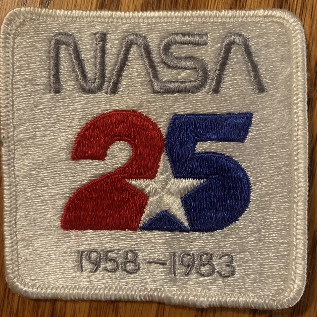 NASA PATCH vintage NASA 25 Years 1958 - 1983 ANNIVERSARY - 3.5"!