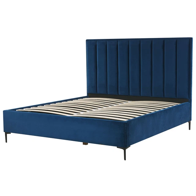 Ensemble de Chambre à Coucher Lit Double 180 x 200 cm avec Coffre et 2 Tables d 7
