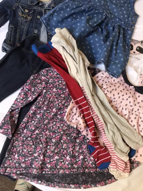 next girls spring bundle age 2-3 denim jacket dress top