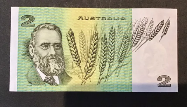 $2 Note Australian Decimal Paper Repeater Serial Number In Sequence Unc. x 3 3