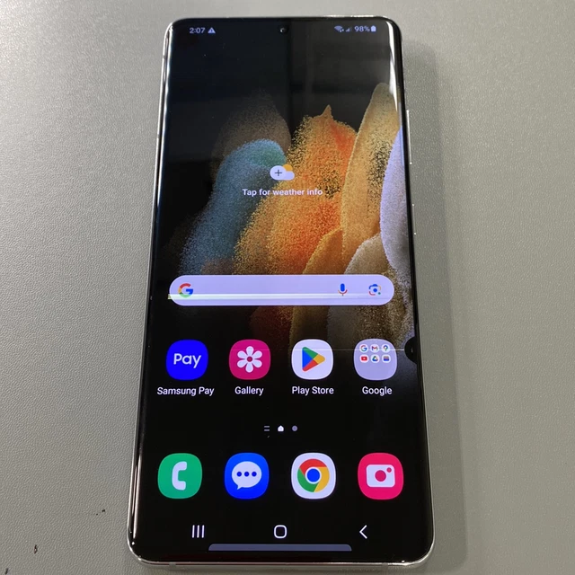 SAMSUNG GALAXY S21 Ultra 128GB Silver (Unlocked) (Read Description