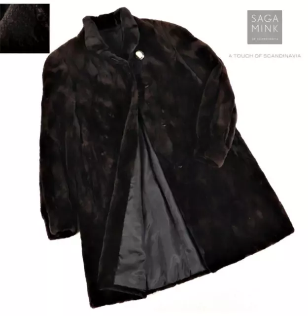 SAGA MINK SHARED mink fur half coat $422.00 - PicClick