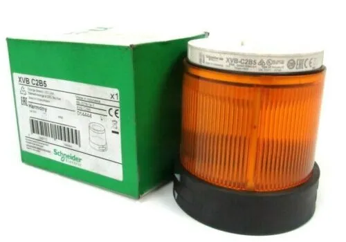 Schneider Electric XVBC2B5 Élément, Lumière Continue, Orange, 24 V AC DC
