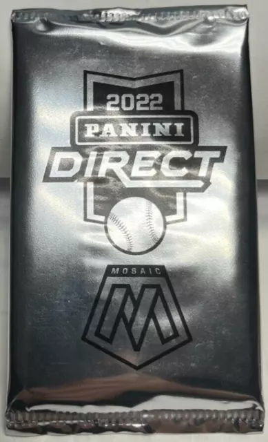 2022 Panini Direct Mosaïque Baseball Blanc Sparkle Prisme sous Cellophane Paquet